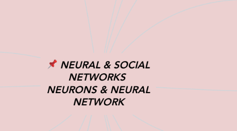 Mind Map: NEURAL & SOCIAL NETWORKS  NEURONS & NEURAL NETWORK