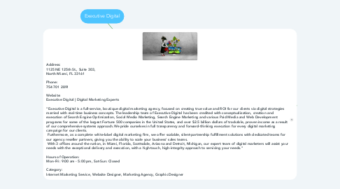 Mind Map: Executive Digital