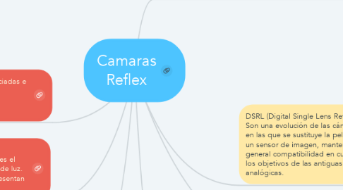 Mind Map: Camaras Reflex