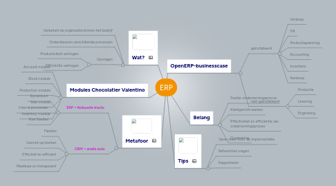 Mind Map: ERP