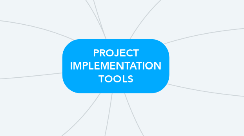 Mind Map: PROJECT IMPLEMENTATION TOOLS