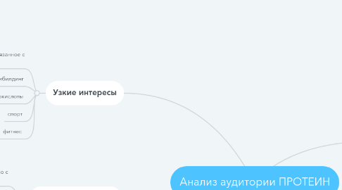 Mind Map: Анализ аудитории ПРОТЕИН