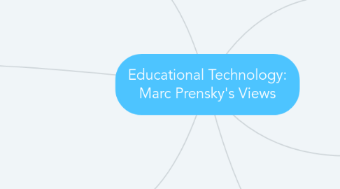 Mind Map: Educational Technology: Marc Prensky's Views