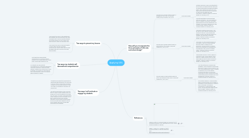 Mind Map: Applying UDL