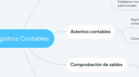 Mind Map: Registros Contables