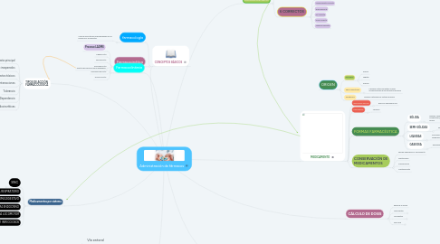 Mind Map: Administración de fármacos