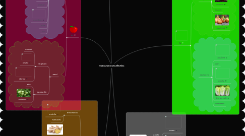 Mind Map: การจำแนกผักตามส่วนที่ใช้บริโภค