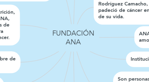 Mind Map: FUNDACIÓN ANA