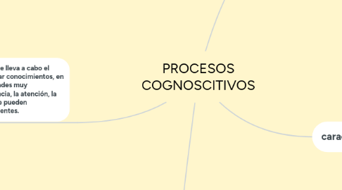 Mind Map: PROCESOS COGNOSCITIVOS