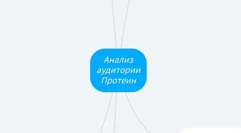 Mind Map: Анализ аудитории Протеин