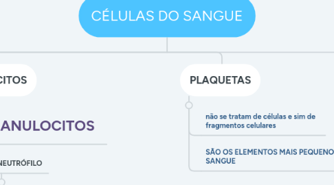 Mind Map: CÉLULAS DO SANGUE