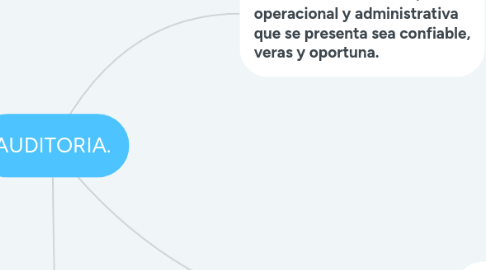 Mind Map: AUDITORIA.