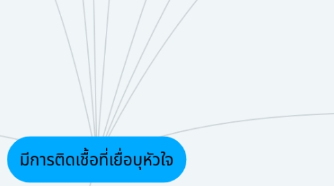 Mind Map: มีการติดเชื้อที่เยื่อบุหัวใจ