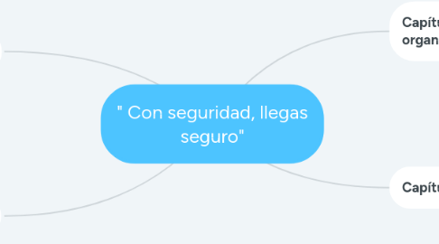 Mind Map: " Con seguridad, llegas seguro"