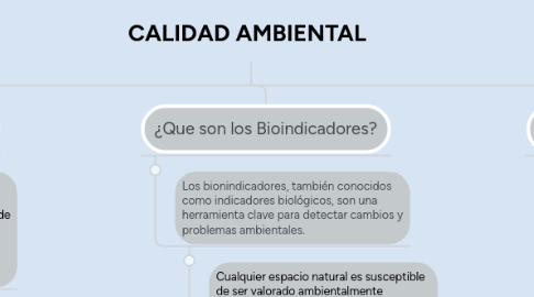 Mind Map: CALIDAD AMBIENTAL