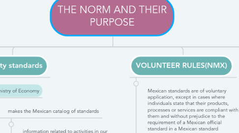 Mind Map: THE NORM AND THEIR PURPOSE