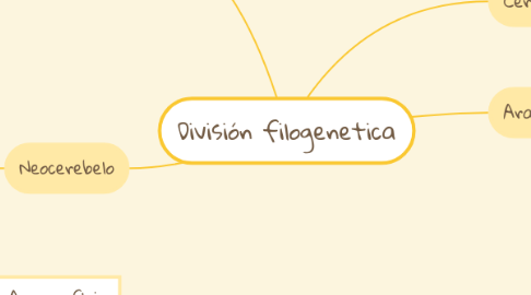 Mind Map: División filogenetica