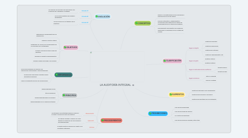 Mind Map: LA AUDITORÍA INTEGRAL