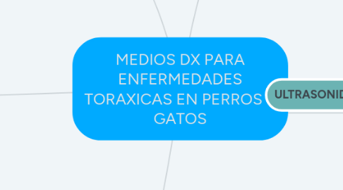 Mind Map: MEDIOS DX PARA ENFERMEDADES TORAXICAS EN PERROS Y GATOS