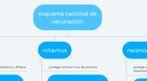 Mind Map: esquema nacional de vacunación