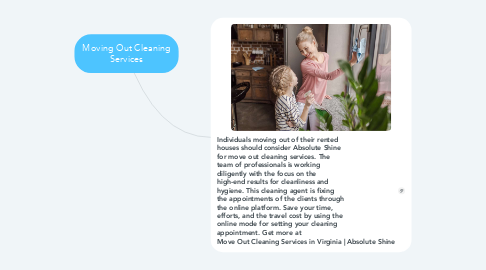 Mind Map: Moving Out Cleaning Services