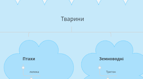 Mind Map: Тварини