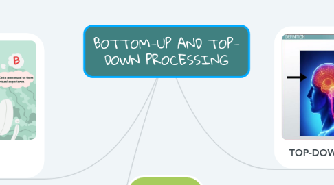 Mind Map: BOTTOM-UP AND TOP- DOWN PROCESSING