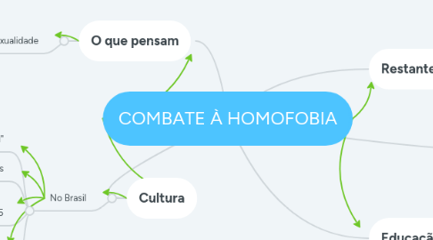 Mind Map: COMBATE À HOMOFOBIA