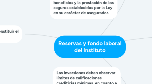 Mind Map: Reservas y fondo laboral del Instituto