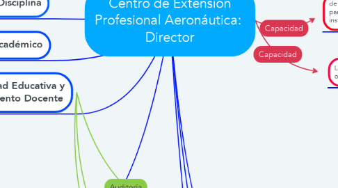 Mind Map: Centro de Extensión Profesional Aeronáutica:  Director