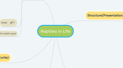 Mind Map: Reptiles in Life