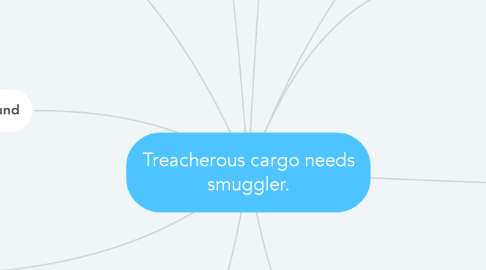 Mind Map: Treacherous cargo needs smuggler.
