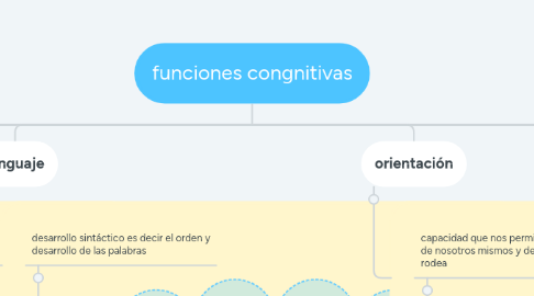 Mind Map: funciones congnitivas