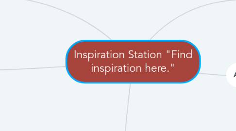 Mind Map: Inspiration Station "Find inspiration here."