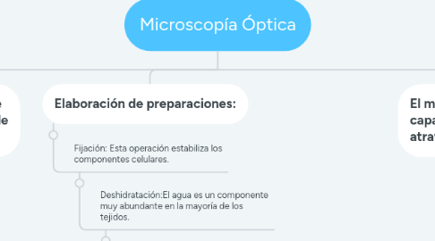 Mind Map: Microscopía Óptica