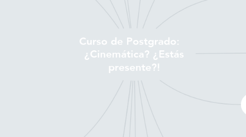 Mind Map: Curso de Postgrado:    ¿Cinemática? ¿Estás presente?!