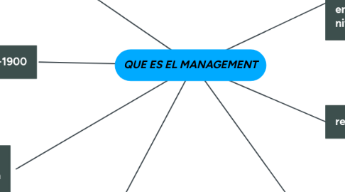 Mind Map: QUE ES EL MANAGEMENT