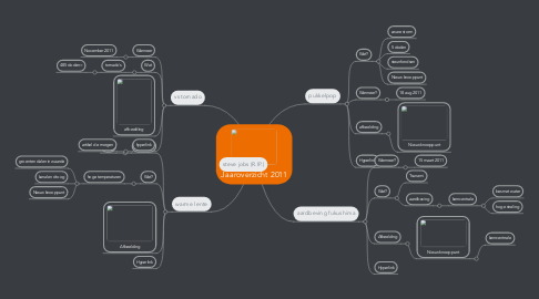 Mind Map: Jaaroverzicht 2011