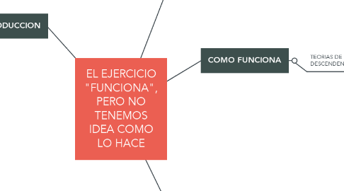 Mind Map: EL EJERCICIO "FUNCIONA", PERO NO TENEMOS IDEA COMO LO HACE