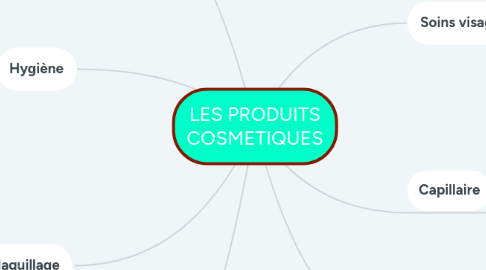 Mind Map: LES PRODUITS COSMETIQUES