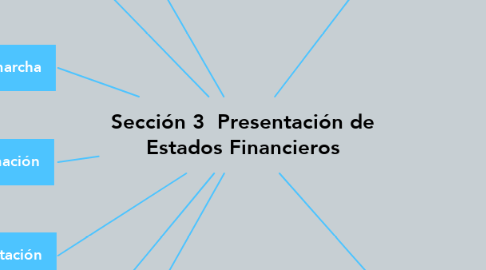 Mind Map: Sección 3  Presentación de Estados Financieros