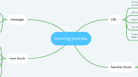Mind Map: tutoring process