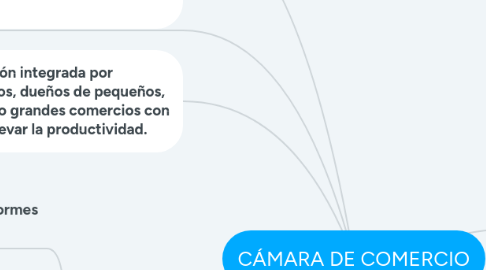 Mind Map: CÁMARA DE COMERCIO