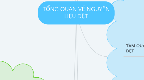 Mind Map: TỔNG QUAN VỀ NGUYÊN LIỆU DỆT