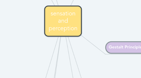 Mind Map: sensation and perception