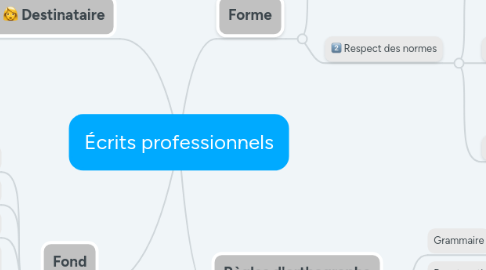 Mind Map: Écrits professionnels