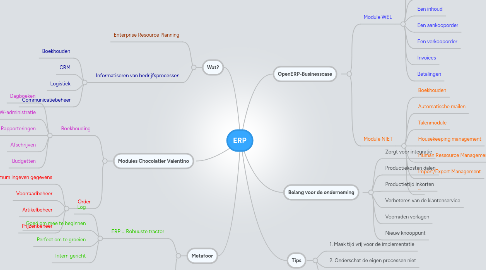 Mind Map: ERP