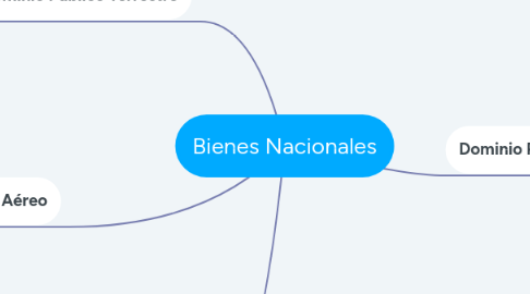 Mind Map: Bienes Nacionales