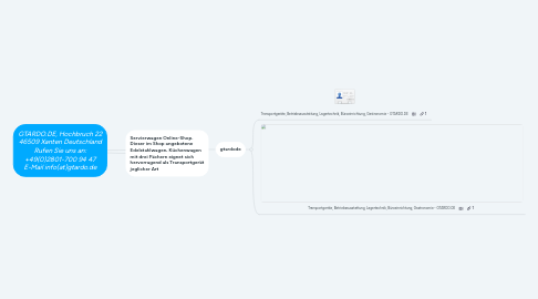 Mind Map: GTARDO.DE, Hochbruch 22 46509 Xanten Deutschland Rufen Sie uns an: +49(0)2801-700 94 47 E-Mail info(at)gtardo.de