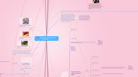 Mind Map: MEDIOS DE TRANSPORTE DE MERCANCI